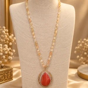 Royal Carnelian Statement Necklace