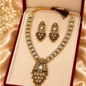 Premium Antique Kundan Floral Sita Haar Set