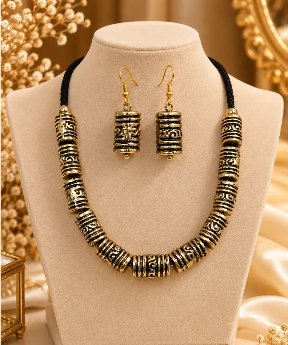 Fusion Classic Handmade Beaded Necklace Set