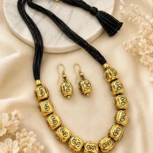 Fusion Heritage Antique Beaded Necklace Set