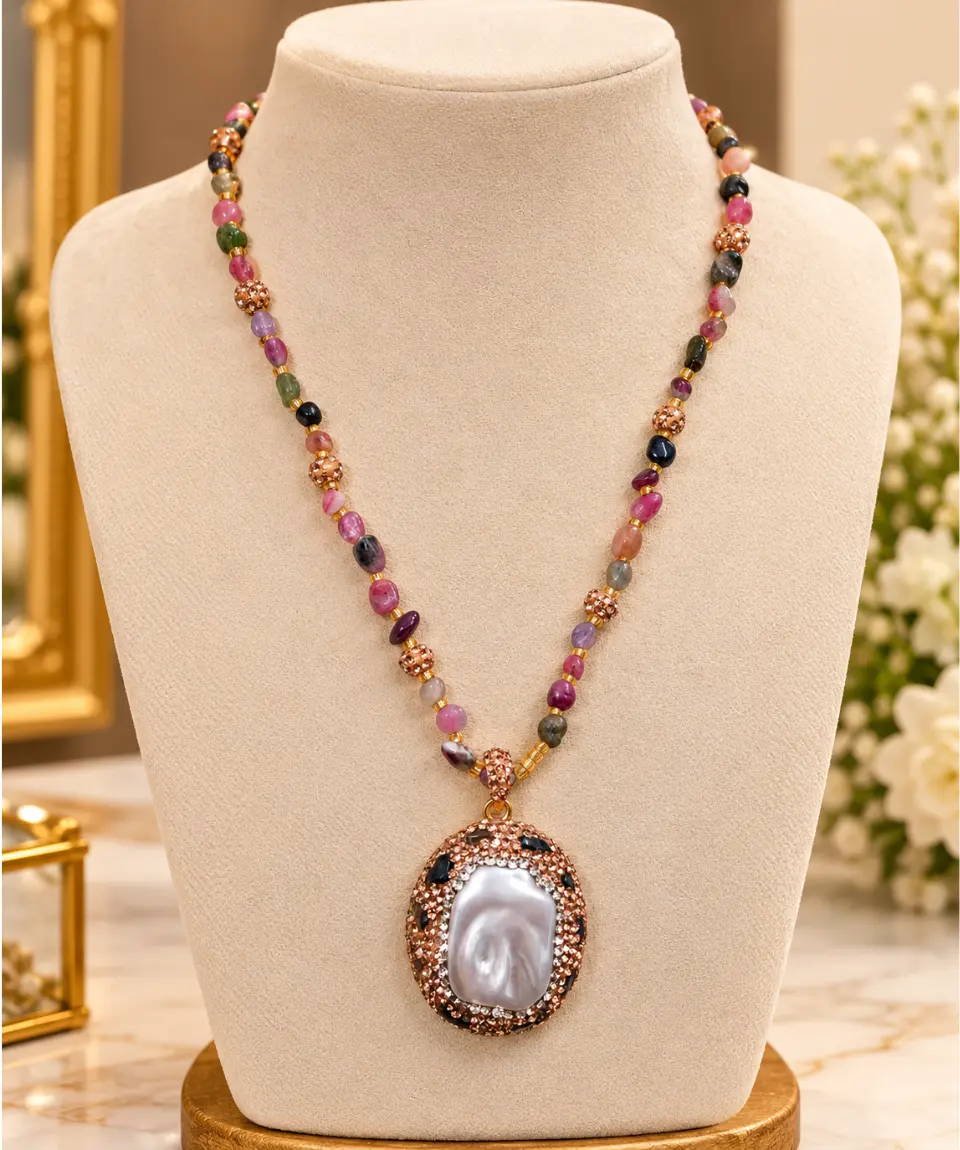 Premium Pearl Pendant Necklace – Crafted in Türkiye