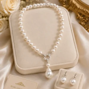 Imperial Imported Real Pearl Signature Necklace – White Pearl