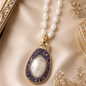 Imperial Pearl Amethyst Royale Necklace