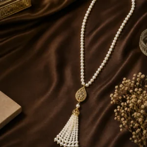 Imperial Pearl Tassel Luxe Necklace