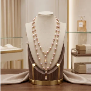 Imported Blush Layer Pearl Necklace