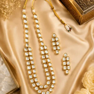 Jaipur Royal Double Layer Kundan Mala – Imported from India