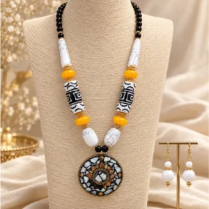 Jaipur Heritage Mosaic Statement Necklace Set